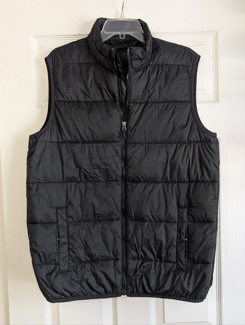 Swiss Tech Black Men's Quilted Puffer Vest Size M
